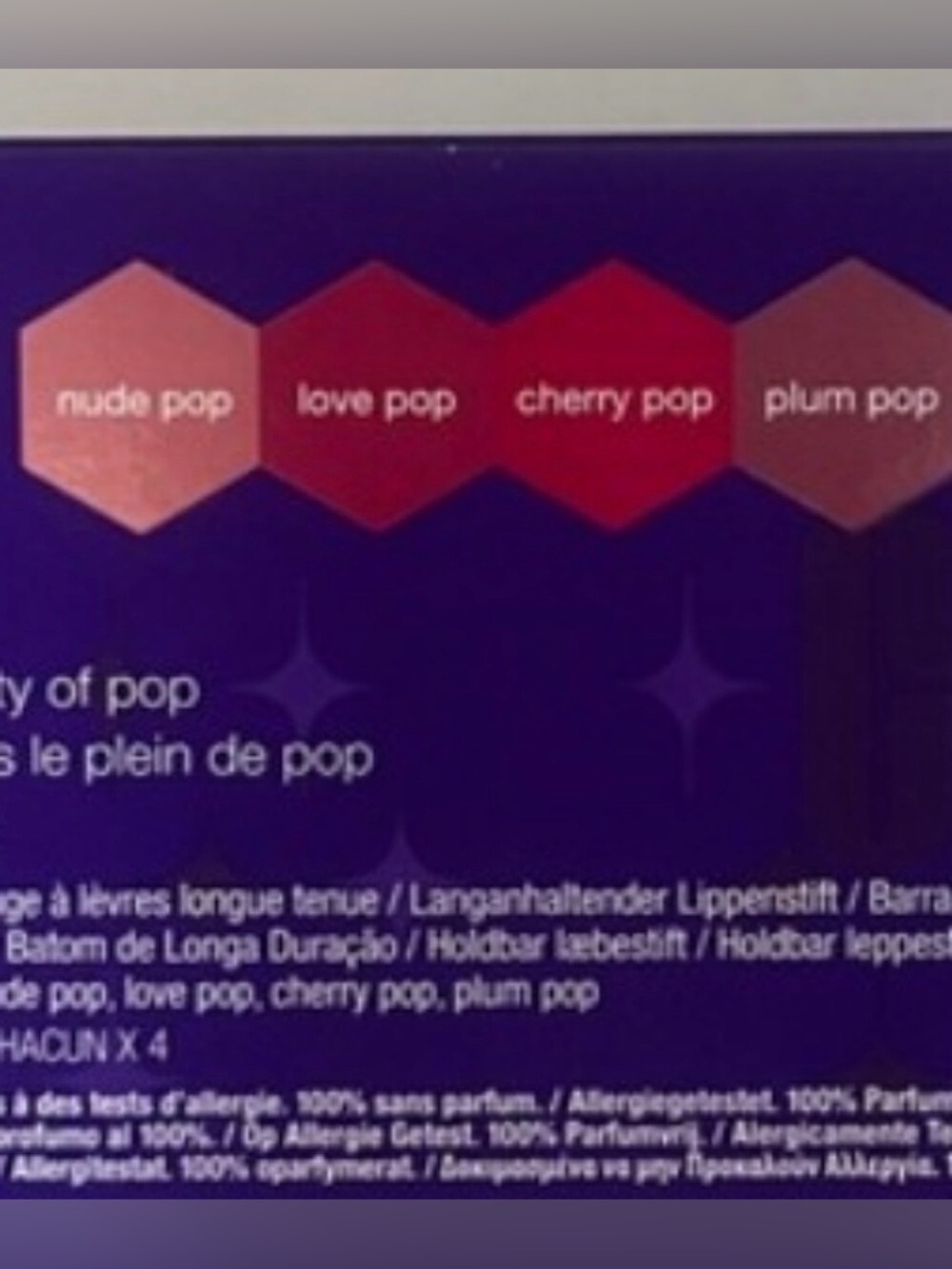 Clinique Lip Pop Mini Quartet — Nude, Pink, Red, Plum - Picture 3 of 3